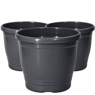 Kit Vaso Redondo Primavera 03 Preto Nutriplan