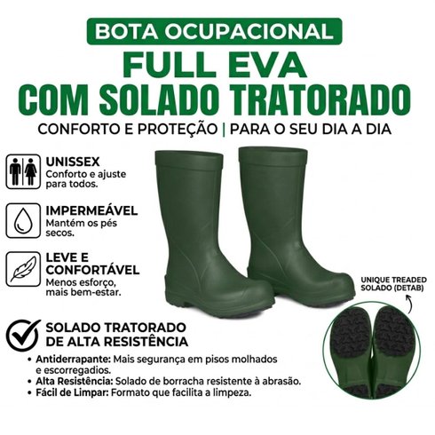 bota full eva com solado