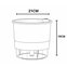 vaso auto irrigavel reciclado n4 21 x 19 cm colecao terrazo raiz cor terracota medidas
