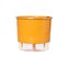 vaso auto irrigavel reciclado n4 21 x 19 cm colecao terrazo raiz cor arenito