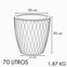 vaso infinity redondo 50 ferrugem nutriplan medidas