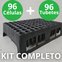 bandeja caixa 54 celulas tubetes 280cm kit completo