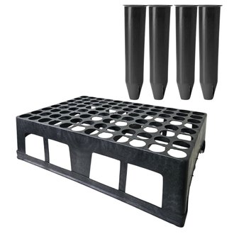 Kit Bandeja Caixa 96 Células + 96 Tubetes 100cm3